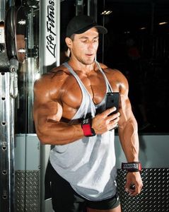Heren Tank Tops Casual Heren Shirt Gym Top Fitness Kleding Vest Mouwloos Katoen Man Canotte Bodybuilding Ropa Hombre Ademend