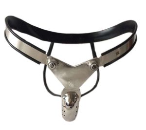 Caja de castidad de acero inoxidable en forma de Y Curva ajustable Cintura de cintura de cintura de cintura cerrada completa Cock Cock BDSM Dispositivos juguetes sexuales para hombre
