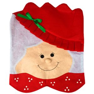 2021 Navidad MR Sr. Santa Claus Hat Silla de Navidad Cubiertas Cubiertas Decoraciones Caso Home Fiesta Decoración Navidad Mesa Accesorio