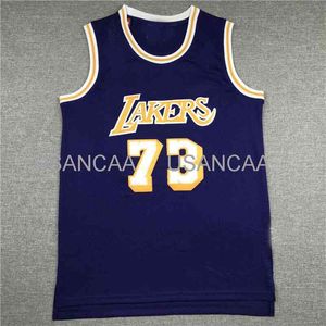 Fullt broderi #73 Dennis Rodman Purple Swingman Throwback Jersey Cheap Retro College Jersey XS-6XL