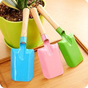 Mini Gardening Shovel Färgglada Metall Små Trädgård Hårdvara Verktyg Digging Kids Spade Verktyg ZWL256