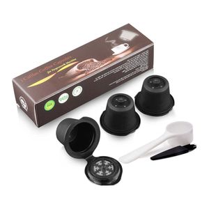 2 Version Coffee Capsule For Nespresso Refillable Filter Capsules Cup Dripper Espresso Maker 210607