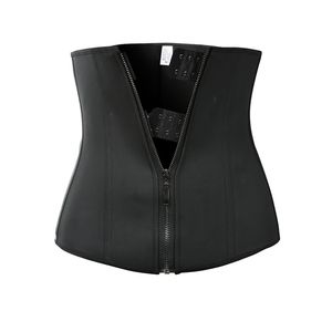 Latex Waist Gorset Cincher Brzuch Tummy Shapewear 7 Steel Bones Zipper Hook Zamknięcie Firma Control Silne Sculpting Odchudzanie Czopiarki Dla Kobiet Piękno