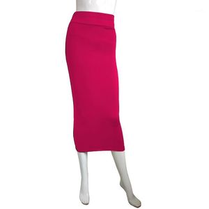 Yoga Outfit Party Женская длинная юбка MULTICOLOR MAXI простой стиль высокая талия сумка бедра мини-бюст