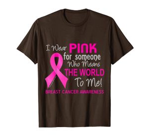 Camisa do câncer de mama com fita rosa