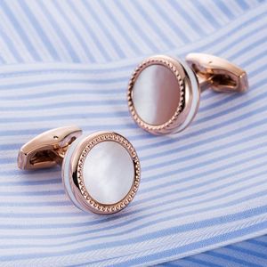 Mother Pearl Male French Cufflinks Shirt Alta Cuff links Wedding Gifts For Men Guests 525000 Mens Suit Sleeve Buttons