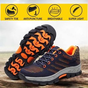 Anti-Smashing Anti-Piercing Safety Shoes Steel Head Summer Slip Resistent Site 211217