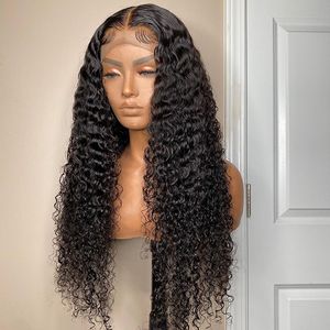 Cutícula Aligned Remy Gule Virgem 13x4 Lace Front Human Human Wigs