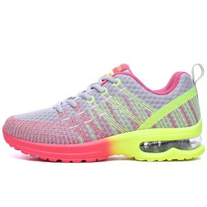 Wholesale 2021 Fashion Mens Womens Sport Running Shoes Newest Rainbow Knit Mesh Outdoor Runners Walking Jogging Sneakers SIZE 35-42 WY29-861