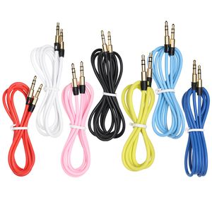 Aux Auxiliary Cable 3.5mm Car Audio Jack Plug Male To Male for Headphone MP3 Wholesale Extension 1.2m Digital Device