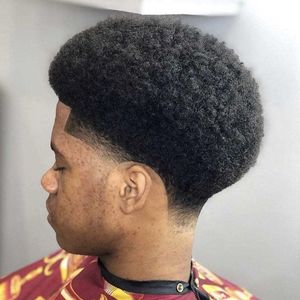 AFRO CURL TOUPEEE для чернокожих мужчин человеческих волос афроамериканских париков мужской Topee полное кружево 8x10inch 6 мм курчавые мужские