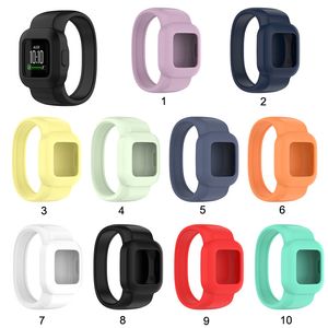 Wristband Silicone No Buckle Watch Band Strap Watchband Sports Replacement for Garmin Vivofit jr.3 Solid color wholesale