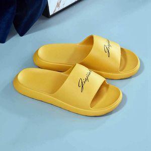 Original Fashion women men home slippers indoor simple yellow green blue black beige pink brown casual sandals for mens womens