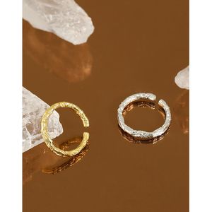 Minimalist 925 Sterling Silver Geometryczne Pierścionki Powierzchniowe Dla Kobiet Biżuteria, Kobieta Złoty Kolor Ring Wedding Party Urodziny Grono