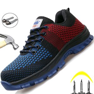 2022 Neue Arbeitssicherheit Schuhe Anti-Smash Stee Toe Schuhe Arbeits Turnschuhe Unzerstörbare Schuhe Mode Arbeitsschuhe Männer Sicherheitsschuhe