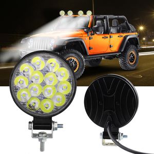 42W 14 LED Work Light Headlights For Auto Motorcycle Truck Boat Tractor Trailer Offroad Spotlight Working Fog Lamp Ne Car