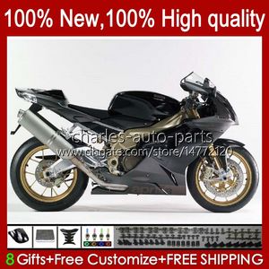 Moto Code Code для Aprilia Mille RV60 RSV1000 R RR 2004 2005 2006 Body 11no.100 RSV-1000 RSV1000RR RSV1000R 04-06 RSV 1000 R 1000R 1000RR 04 05 06 Комплект обтекатель Matte Black