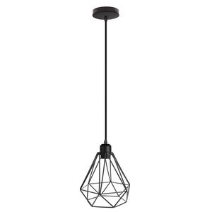 Metal Fio de Fio Lampshade Retro Candelabro Vintage Lâmpada Gaiola HangLamp Preto Moda Quarto Lâmpadas Romântica Parlor