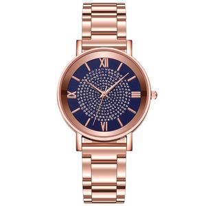 Luxury women's watches diamond rose gold ladies wristwatches magnetic bracelet