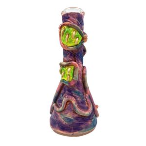 azmazing hand painted monster glass smoking water pipe from china factory,glass bongs wholesale
