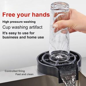 Küche Armaturen Automatische Tasse Waschmaschine Wasserhahn Glas Rinser Für Waschbecken Bar Kaffee Krug Waschen Tassen Werkzeuge Zubehör Sprayer