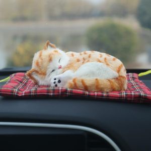 Dekoracje wnętrz Car Ornament Cute Simulation Cat Air Freshener Purifier Automotive Nano Aktywowany Torba węglowa Auto Dekoracja Gospodarstwo