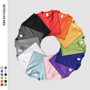Lato Krótki rękaw Mężczyźni Oversized T Shirt Koszula koszula 15 Solid Color Basic T Shirt 100% Cotton Street Style Odzież Plus Size 5XL 210603