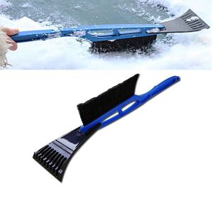 Auto Ice Scraper Tools 2 In1 Snow Remover Shovel Brush Cleaner Fönster Vindruta Avsikning Rengöring Skrapverktyg