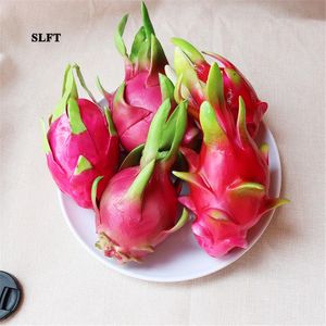 Party Decoration Hem Matsal Hall El Supermarket Shop Store Display Props Artificiell Simulering Fake Pitaya Dragon Fruit Modell