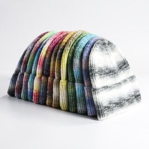 2021 Cappelli invernali da donna Cappello da sci a strisce arcobaleno Cappello unisex caldo lavorato a maglia da uomo Berretti Moda Hip Hop Skullies per uomo Donna