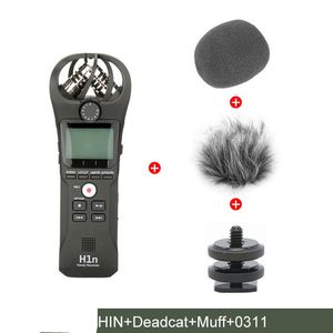 Handy Digital Voice Recorder Microfono stereo audio portatile Microfono da intervista con SD Kingston da 16 GB