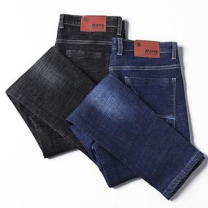 Jeans para hombres Marca de moda Al estilo europeo American Stretch Men pantalones de mezclilla de lujo delgada
