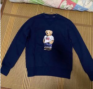 Uzun Kollu Baskı T Shirt toptan satış-2021 yeni çizgi film gevşek yuvarlak boyun baskı ayı peluş uzun kollu kazak ayı t shirt