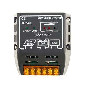 20A 12V/24V Solar Panel Charge Controller Battery Regulator Safe Protecting For System Use