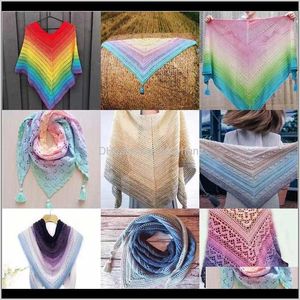 Tissu Vêtements Vêtements Drop Livraison Fils de laine Percent Merino Pure g Long Section Teed Automne SweaterShawl Diy Handmade Crochet S