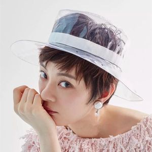 Kobiety letni kapelusz wiadra na plażę szerokie grzbiet Przezroczysty wizjer ochrony przeciwsłonecznej rybak Kobieta moda kreatywność młodzież Kobiety kapelusze na świeżym powietrzu
