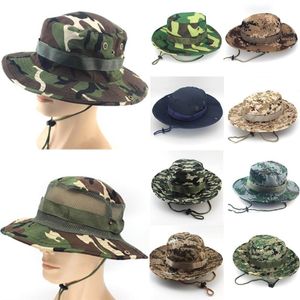 Cloches boonie chapéus táticos sniper camuflagem árvore balde chapéu acessórios casuais militar exército americano homens boné