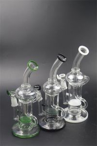 Стеклянная вода Bong Cokah Pipe Black Green Clear Oil Prust Dabs Аксессуары для курящих аксессуаров