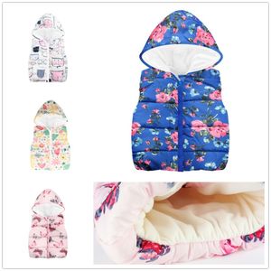 Fleece Baby Girl Waistcoat Children Clothes Girl Sleeveless Jacket Coat Kids Vest Tops Hooded Outfit Thick Hoodies Weskit 210413