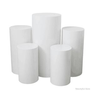 Party Decoration Round White Floor Cake Table Pedestal Stand Cylinder Plinth Diy Wedding Decorations