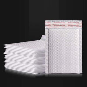 White Bubble Mailers Envelope Bags Poly Padded Foil Shockproof Mailer Gift Express Packaging Wedding Pouches Bag Multisize 0396PACK