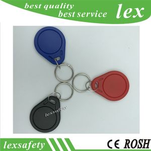 100 pcs   lot RFID 125KHZ T5577 key card T5557 ISO11785 Keyfobs keychain tags key rings rewritable keyfob