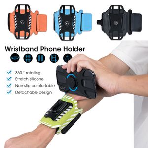 Adjustable Running Phone Holder Removable Wrist Band for 4.0"- 7.0" iPhone Samsung Smartphone 360Degree Rotational Support