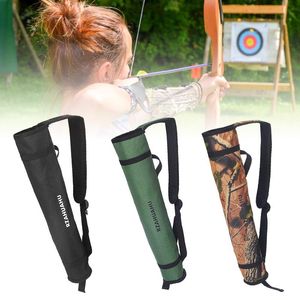 Utomhusväskor Bärbar Midja Hängande Bågskytte Förvaring Pouch Bow Arrow Quiver Holder Axelväska Jakttillbehör