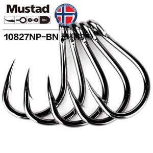 Fishing Hooks 30pcs lot Mustad Deep 10827np# 4X Strong Hook Barbed Iron High Carbon Steel Board Pesca Anzol