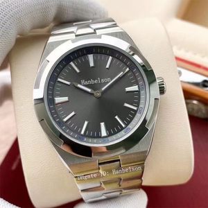 Montre de luxe 2813 otomatik hareket erkek saati Gri yüzey 316L paslanmaz çelik kordonlu saat relojes lujo para hombre Mekanik Saatler