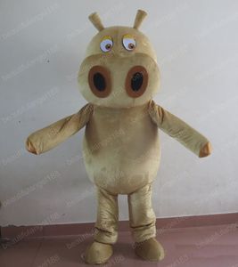 Halloween Brown Hippo Mascot Costume High Quality customize Cartoon Plush Anime theme character Adult Size Christmas Carnival fancy dress