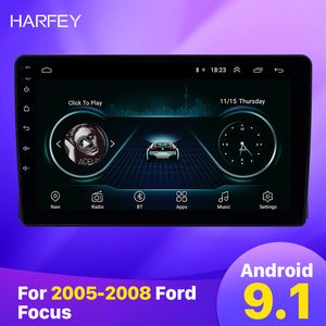 Android Car DVD Radio Player para Ford Focus 2005-2008 HD Touchscreen 9 polegadas Aux Bluetooth WiFi USB GPS Radio Suporte DVR Carplay