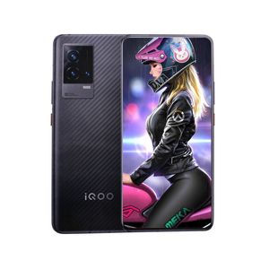 Orijinal Vivo IQOO 8 5G Cep Telefonu 8 GB RAM 128 GB ROM Snapdragon 888 Octa Çekirdek 48.0MP AR NFC Android 6.56 inç AMOLED Tam Ekran Parmak İzi Kimliği Yüz Uyandırma Akıllı Cep Telefonu