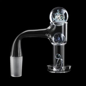 Solda totalmente borda chanfrada terp slurpers quartzo banger fumar unhas com tampa de carburador de 22 mm contas de 14 mm e pílula de vidro 1 peça pérola de 6 mm para bongs de água